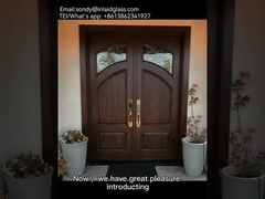 Inserciones decorativas de vidrio para puertas de entrada