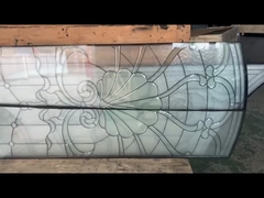 Ventanas de doble y triple acristalamiento laminadas de 25 mm Puertas francesas paneles de vidrio de plomo decorativo