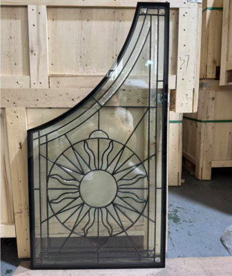 Vidrio con incrustaciones personalizadas para puertas de madera: Tamaño y diseño adaptados a las necesidades del cliente